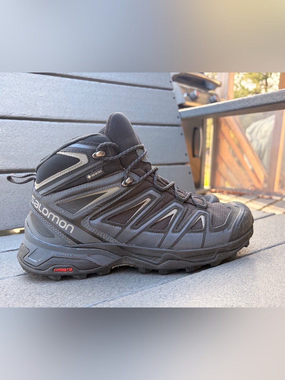 Salomon X Ultra 3 Mid GTX Gore-Tex Hiking Boots Mens size 7.5 - Picture 2 of 9